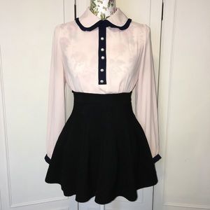Bow Tie Buttoned Blouse